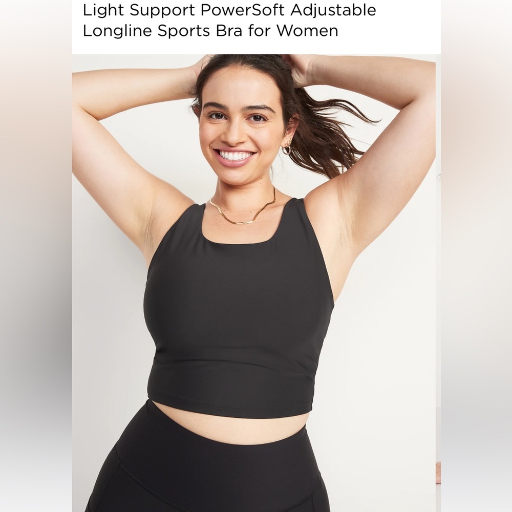 Old navy longline sports bra top